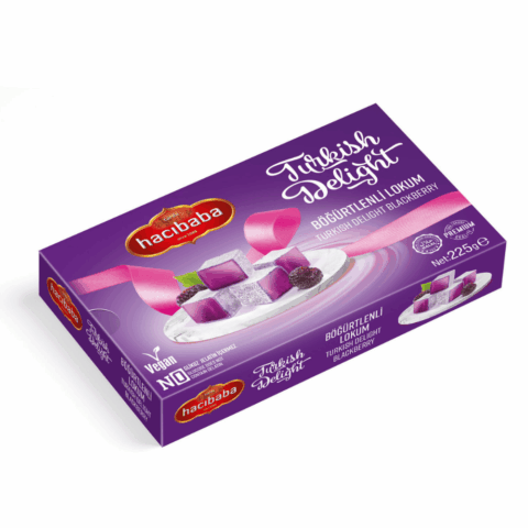 Premium Blackberry-Flavored Turkish Delight 225 g
